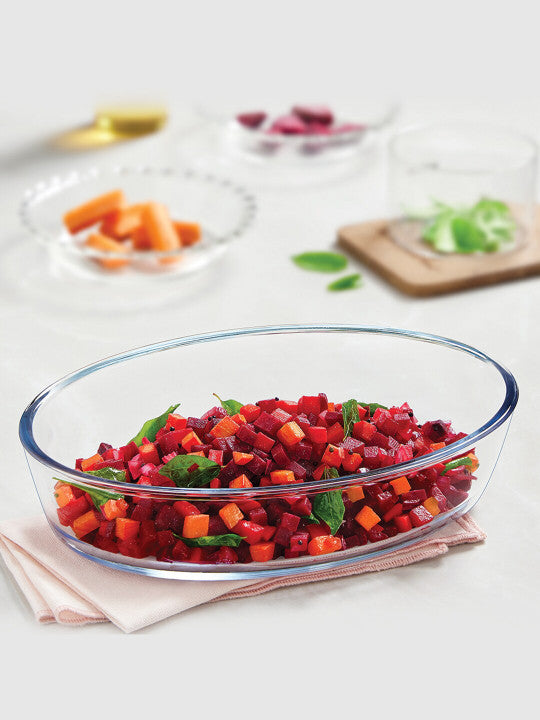 Borosil Oval Baking Dish (1.6 L)