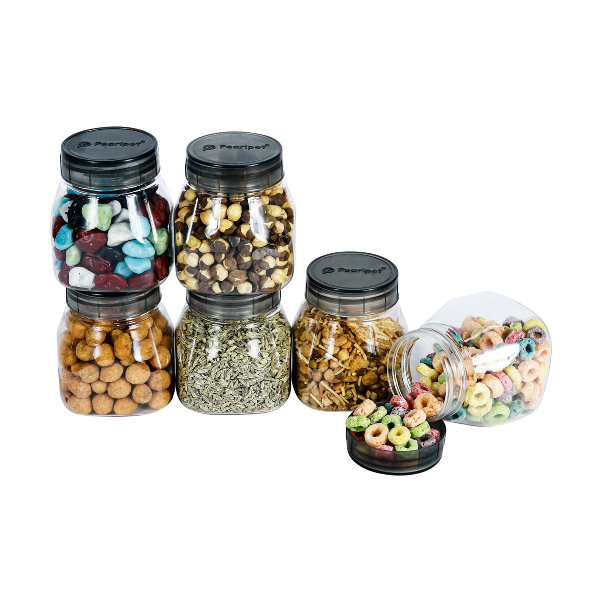 Pearlpet Space Saver, Set of 3 (Black) (200 g)