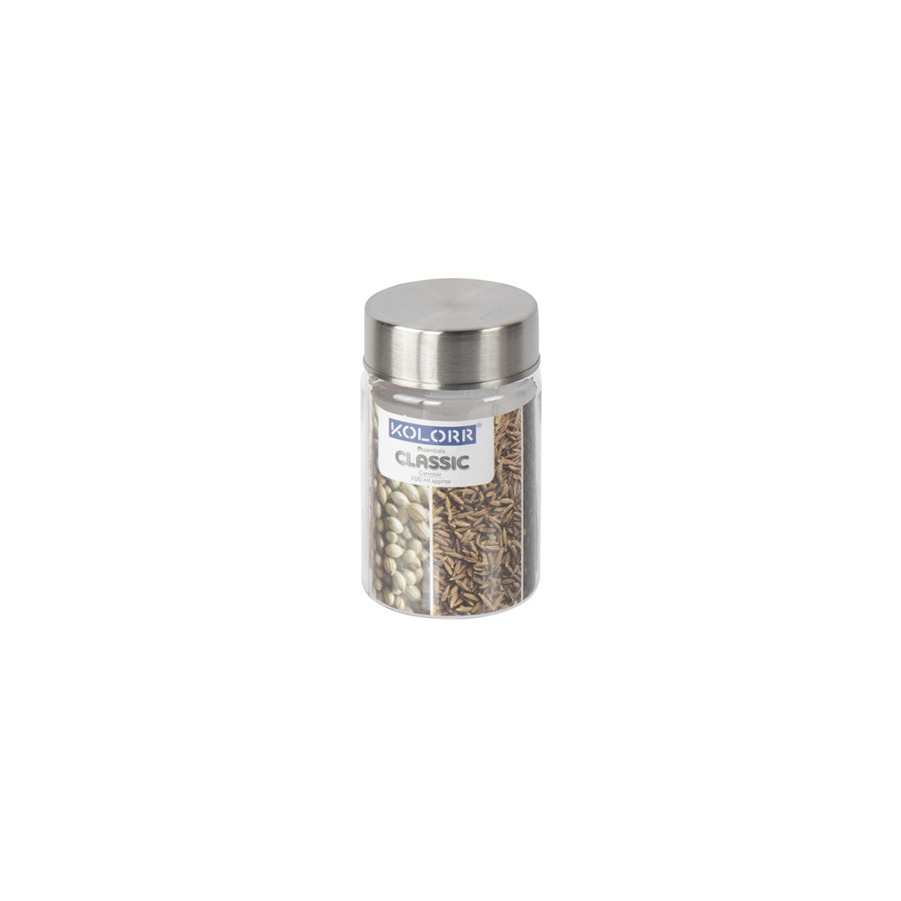 Kolorr Classic Round PET Jar, Set of 3 (200 ml)