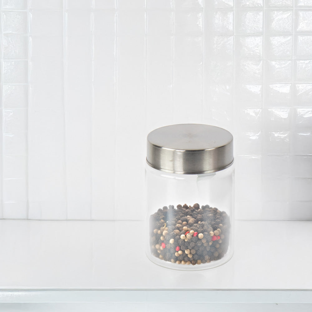 Kolorr Classic Round PET Jar, Set of 2 (1 L)