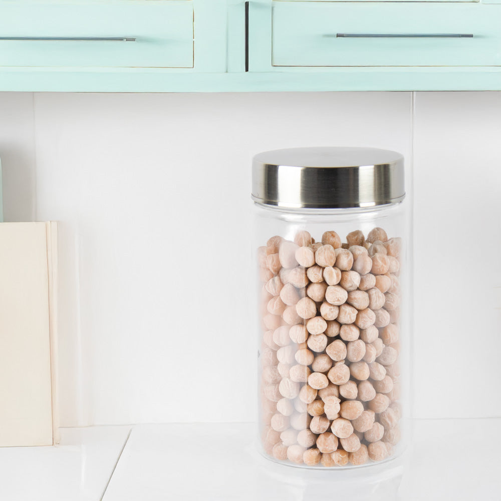Kolorr Classic Round PET Jar, Set of 2 (1.4 L)