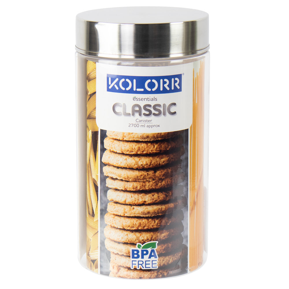 Kolorr Classic Round PET Jar (2.7 L)