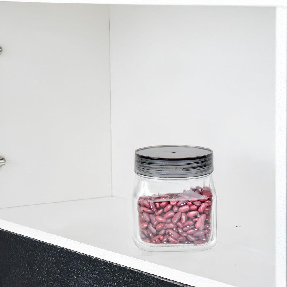 Kolorr Cuba PET Jar, Set of 3 (600 ml)