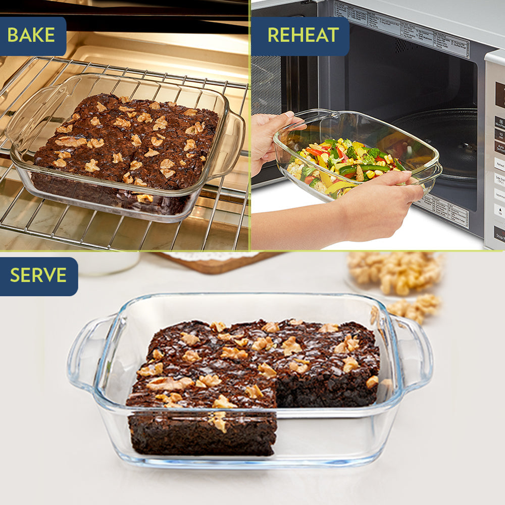 Borosil Deep Rectangular Dish (1.5 L)