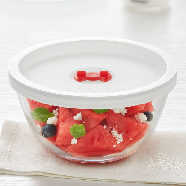 Borosil Mixing Bowl with Lid (1 L)