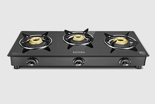 Kutchina Fabio Eco Glass Top Gas Stove (3 Burner, Manual Ignition)