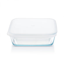 Borosil Square Dish with Plastic Lid (0.8 L)