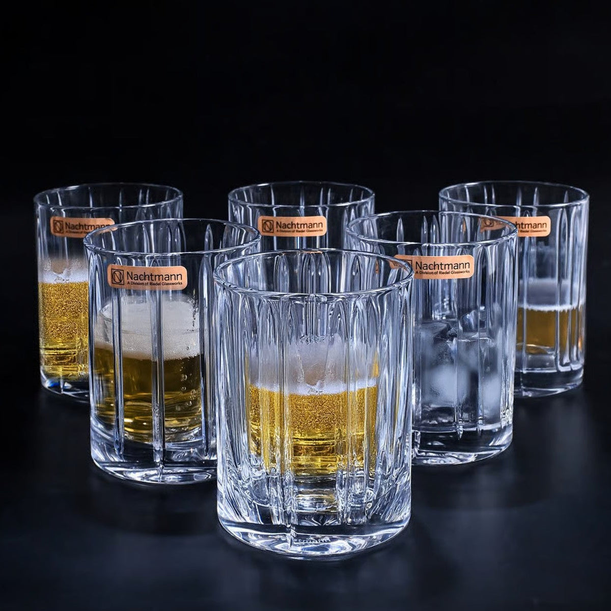 Nachtmann Lines Whisky Tumbler, Set of 6 (345 ml)