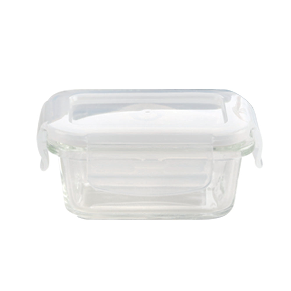 Borosil Klip N Store Rectangle Glass Container (120 ml)