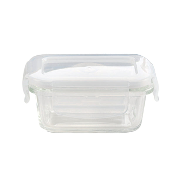 Borosil Klip N Store Rectangle Glass Container (120 ml)