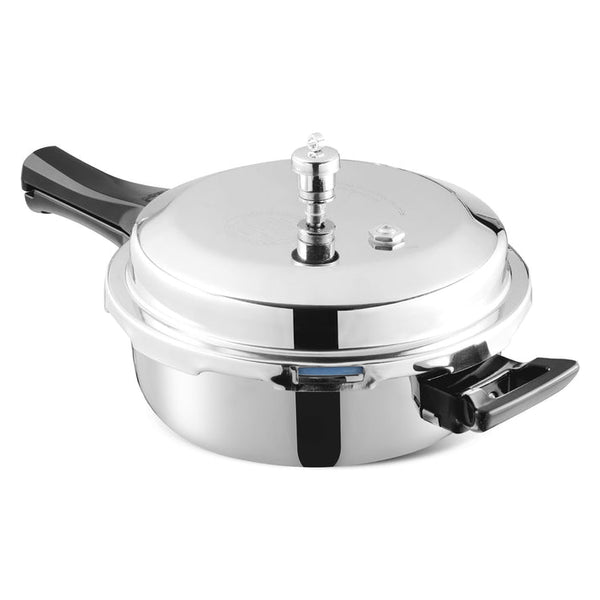 Vinod Platinum Triply Deep Pan Pressure Cooker, Outer Lid, Induction Friendly (4.5 L)