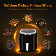 AGARO Galaxy Digital Air Fryer, Black (4.5L) (1400W)