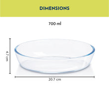 Borosil Oval Baking Dish (700 ml)