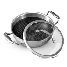Bergner Hi-Tech Prism Kadai with Glass Lid (1.5L, 20 cm)