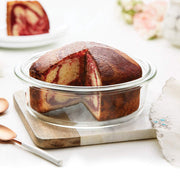 Borosil Round Cake Dish Easy Grip (1.4 L)