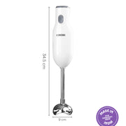 Borosil SmartBlend HB04 Hand Blender, White (300W)