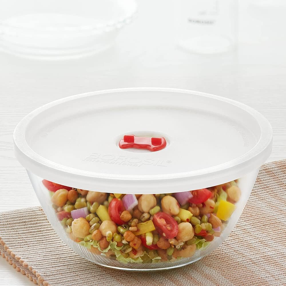 Borosil Mixing Bowl with Lid (1.5 L)