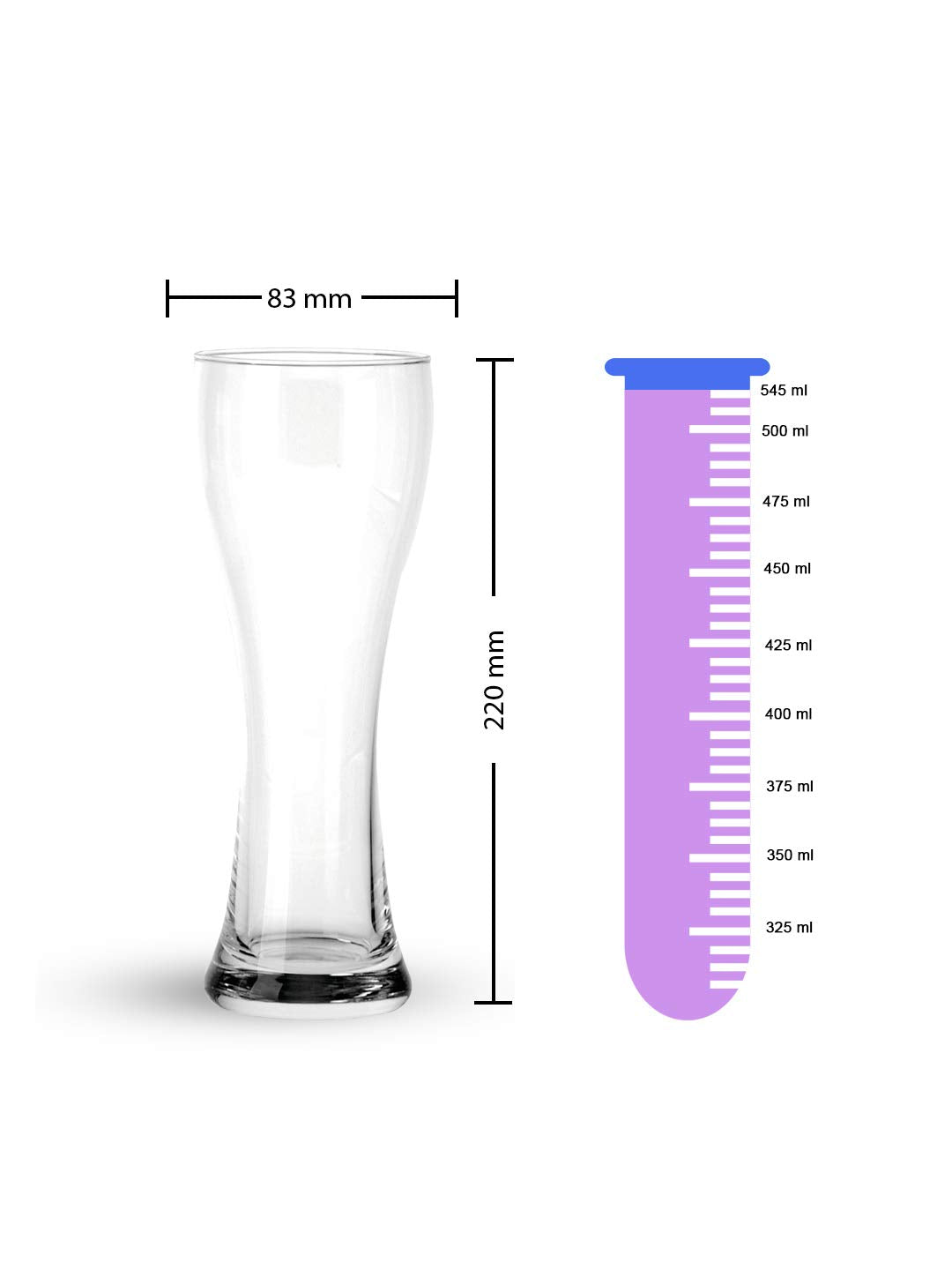 Ocean Imperial Beer Glass (545ml)