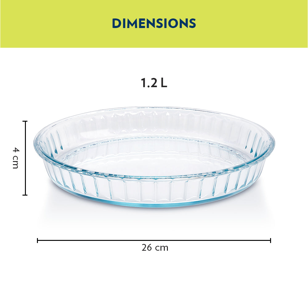 Borosil Fluted Dish (1.2 L)
