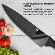 AGARO Royal Knife Set of 6 Pieces, Black