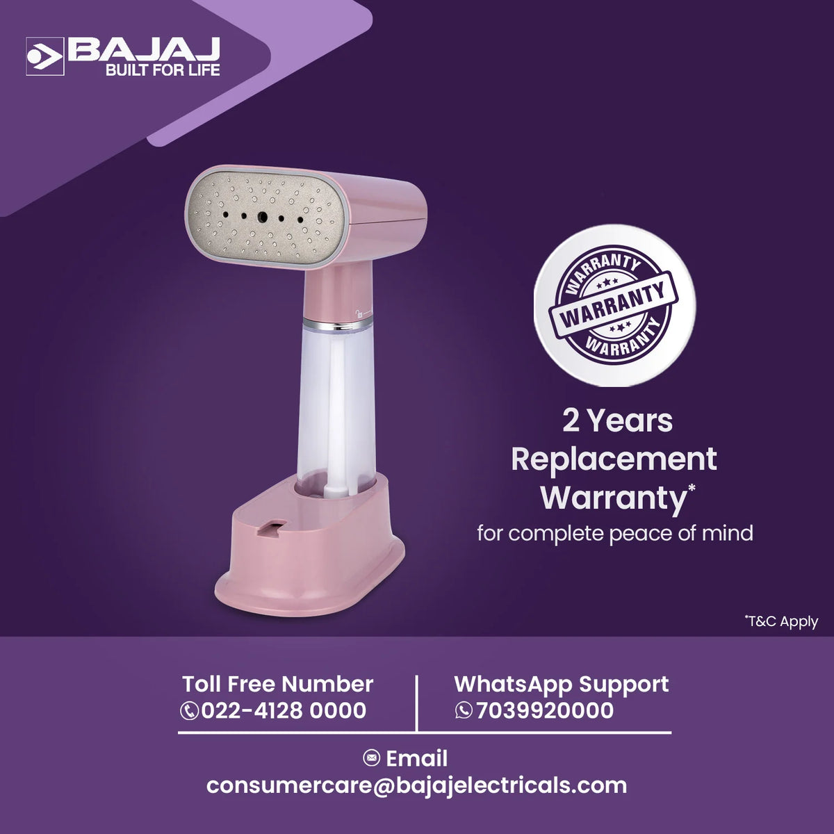 Bajaj Majesty Garment Steamer