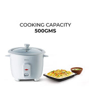 Bajaj Majesty RCX1 Mini Rice Cooker, White (400ml) (200W)