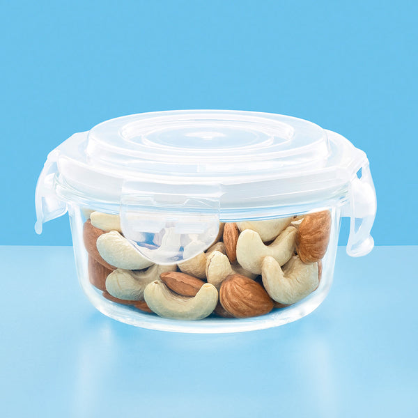 Borosil Klip N Store Round Glass Container (950 ml)