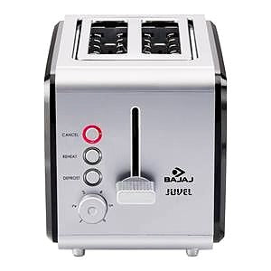 Bajaj Juvel Pop-up Toaster, Black/Silver (750W)