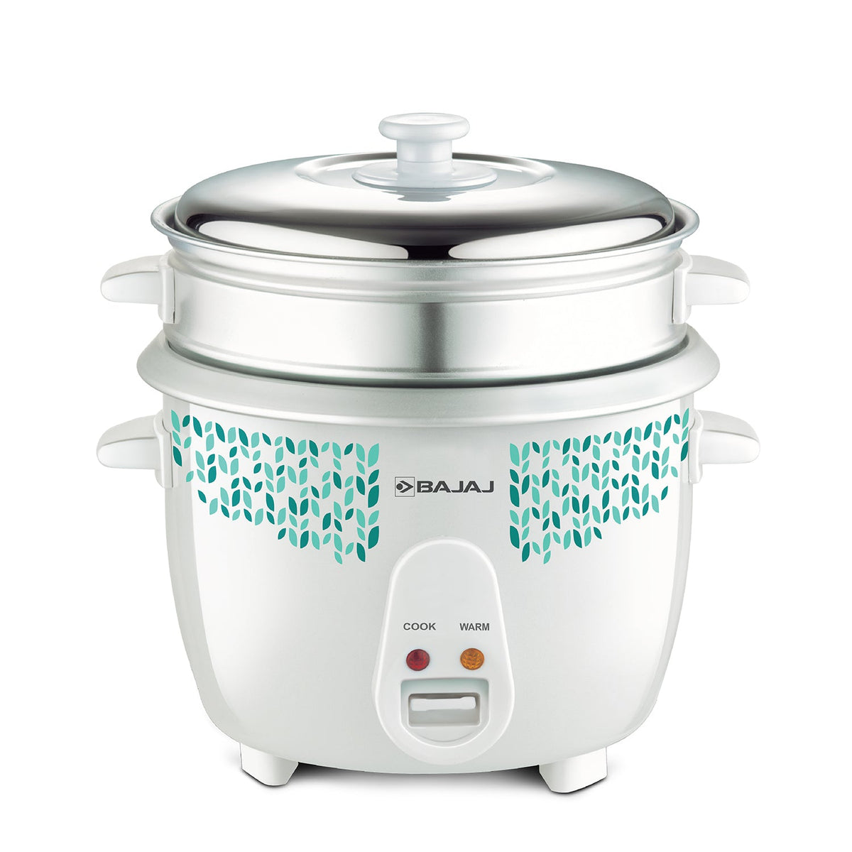 Bajaj RCX 1.8 DLX Duo Rice Cooker, White (1.8L) (700W)