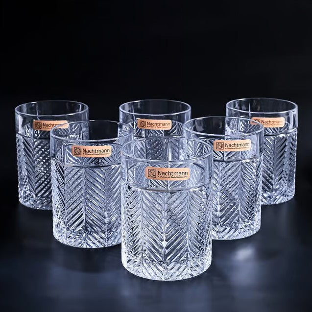 Nachtmann Fishbone Whisky Tumbler, Set of 6
