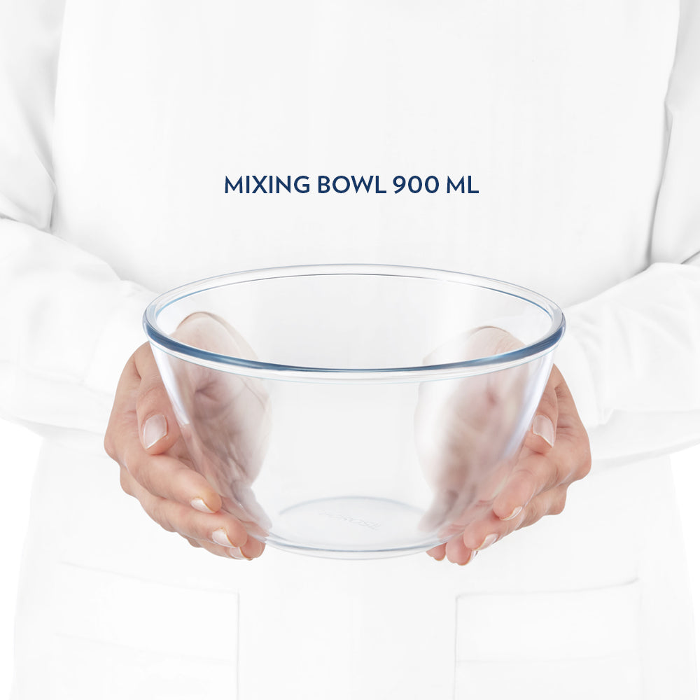 Borosil Mixing Bowl with Lid (1 L)