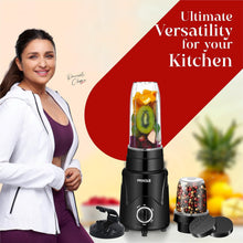 Pringle Alexa Nutri Blender & Mixer Grinder with 2 Jars, Black (450W)