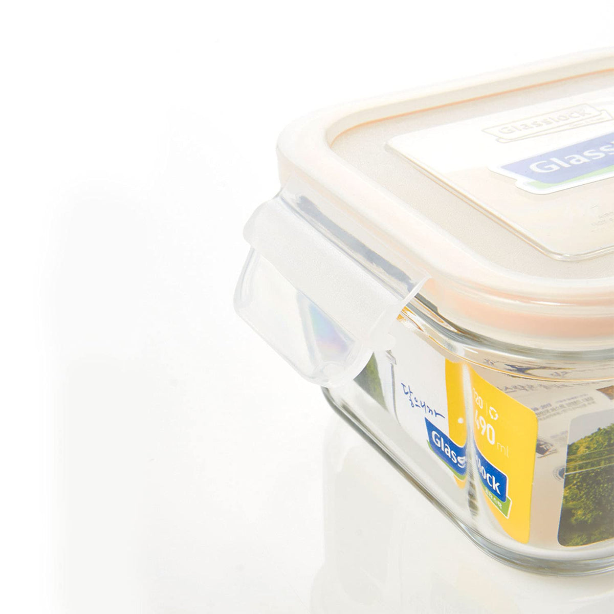 Glasslock Ring Taper Square Glass Container (400 ml)