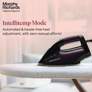 Morphy Richards Intellitemp Smart Steam Iron, Sage Purple & Black (2400W)