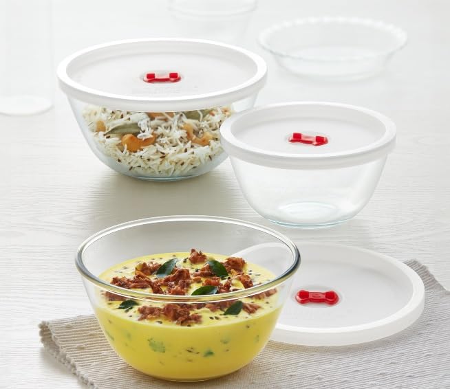 Borosil Mixing Bowl with Lid (1.5 L)