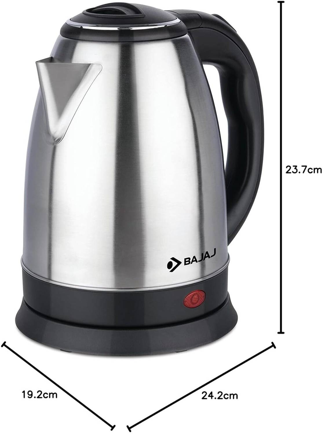 Bajaj KTX DLX Electric Kettle, Black & Silver (1.8L)