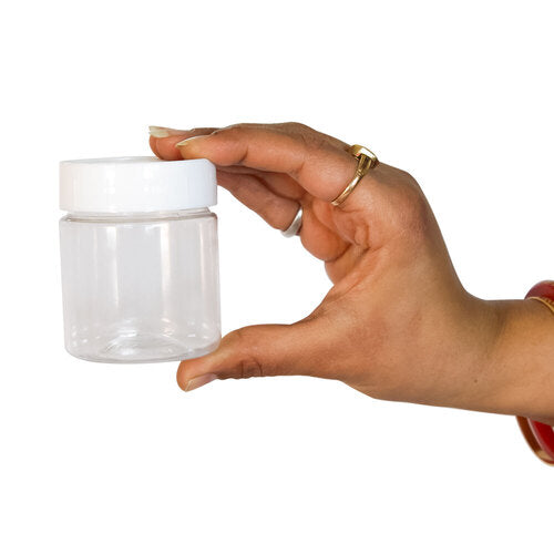 Pearlpet Round Dibbi Jar, Set of 6 (200 ml)
