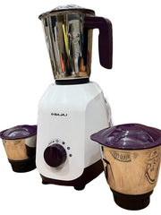 Bajaj Ninja Series Elegance Mixer Grinder, Purple (3 Jars) (500W)