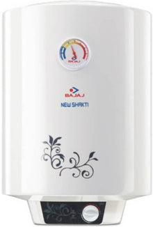 Bajaj New Shakti Glasslined Water Geyser (White, 25L) (2000W)