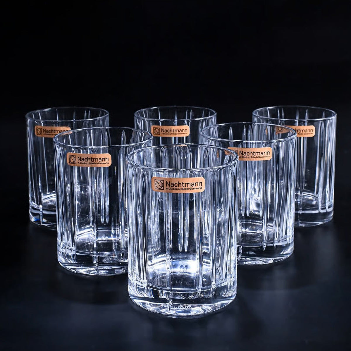 Nachtmann Lines Whisky Tumbler, Set of 6 (345 ml)