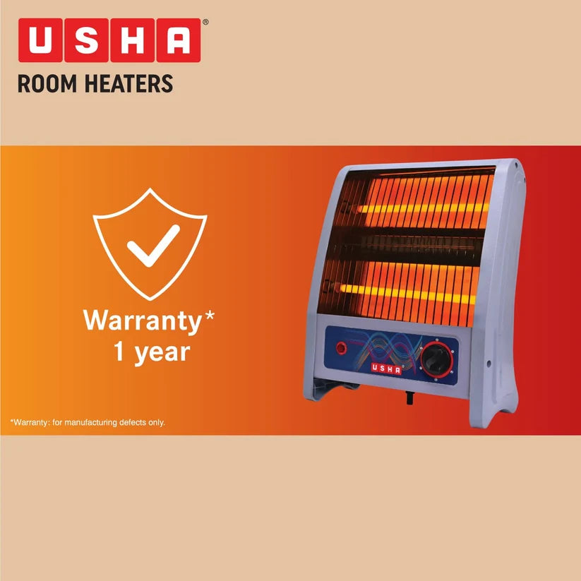Usha QH4302N Quartz Room Heater (400/800W)