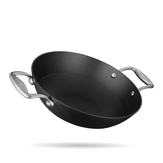 Stahl Blacksmith Hybrid Enamelled Cast Iron Kadhai – 1.3L