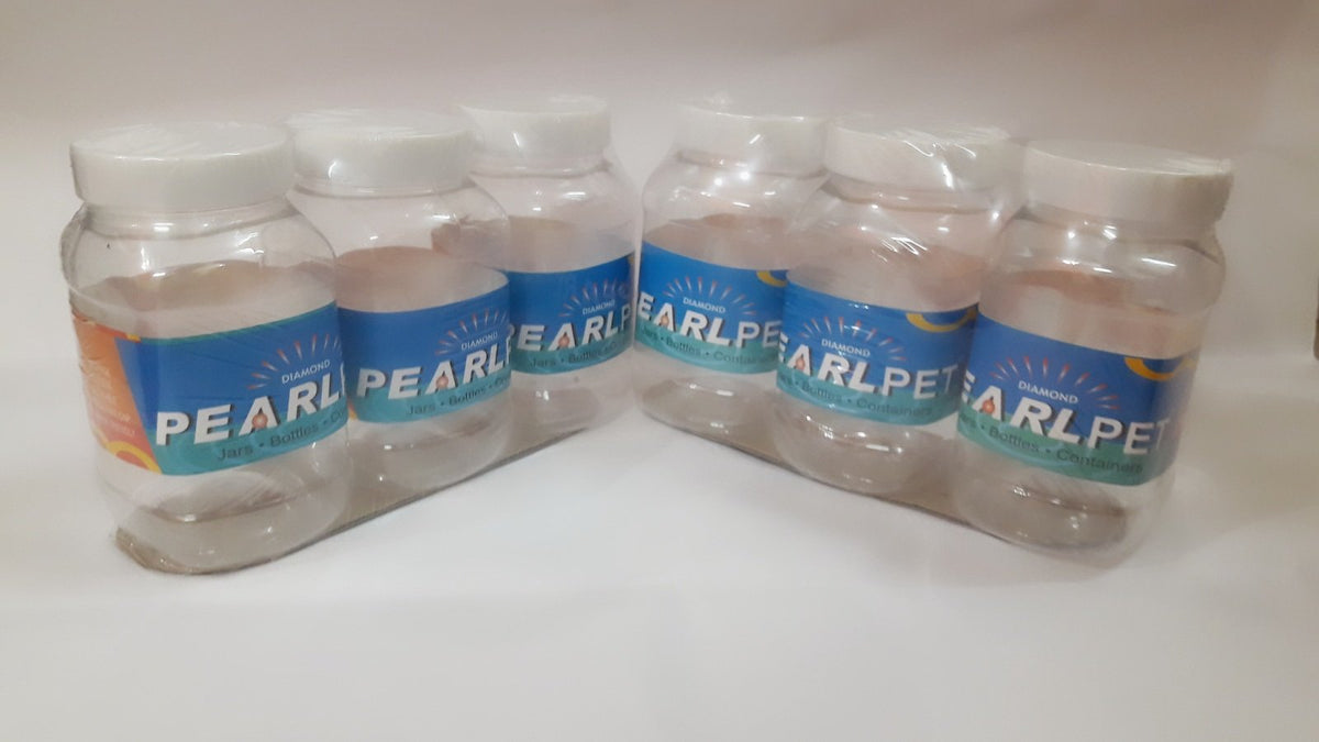 Pearlpet Oval Jar, Set of 3 (500 g)