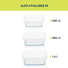 Borosil Square Dish with Plastic Lid (0.5 L)