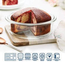 Borosil Round Cake Dish Easy Grip (1.4 L)