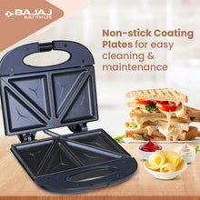 Bajaj SWX3 Deluxe Sandwich Toaster, Black (800W)