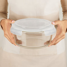 Borosil Klip N Store Round Glass Container (1.5 L)