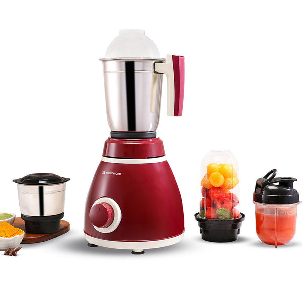 Wonderchef Acura Plus Mixer Grinder (Red) (500W)