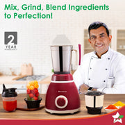 Wonderchef Acura Plus Mixer Grinder (Red) (500W)