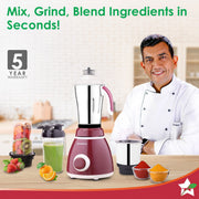 Wonderchef Acura Plus Mixer Grinder (750W)
